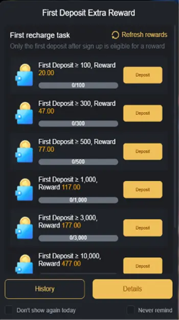 Six Game Bonuses